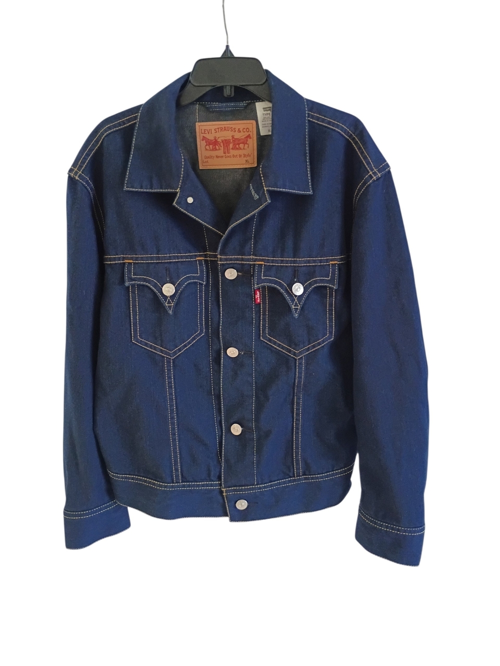 Levi's Type 1 Denim Iconic Jacket Trucker Western Men's Size XL Dark New w/o tag